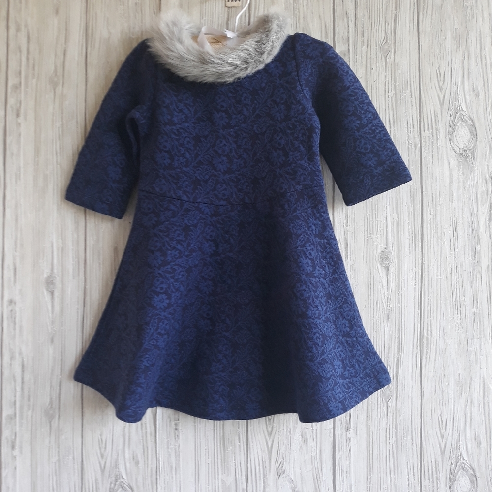 Janie and Jack Lavender Land Floral Dress 4 NWT